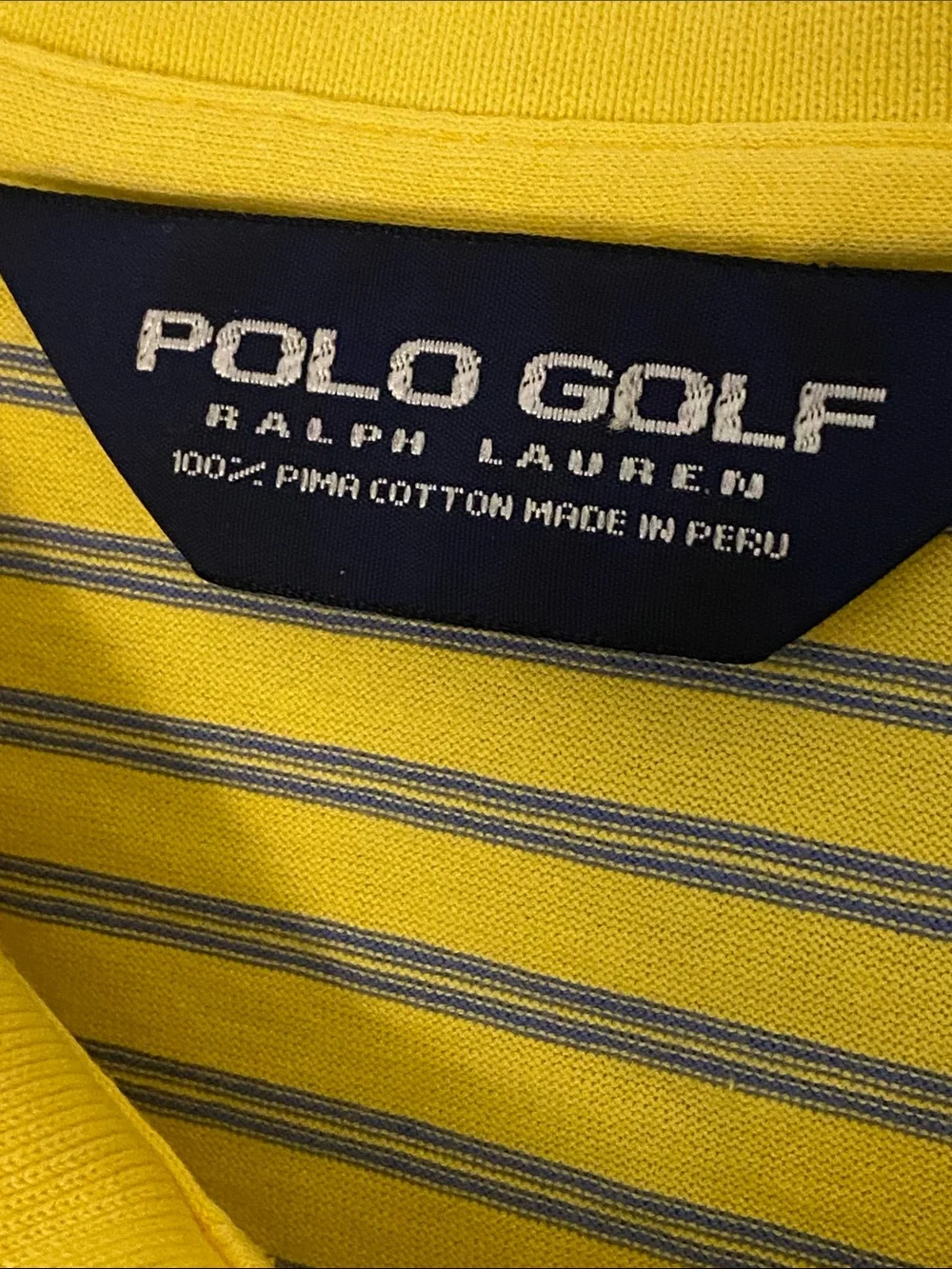 2 Polo Golf Striped Polo Shirts 100% Pima Cotton Size XL